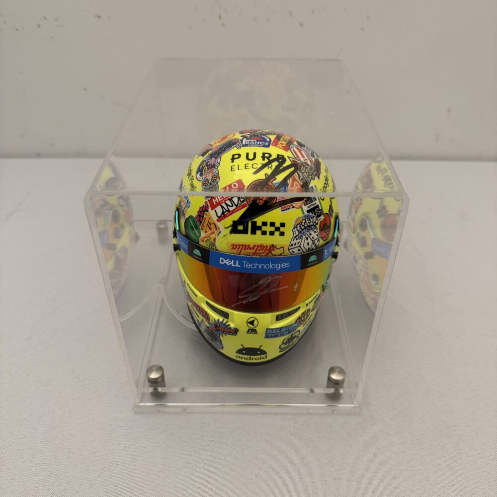 Lando Norris 1/2 scale Bell official replica helmet-Treble Signed
