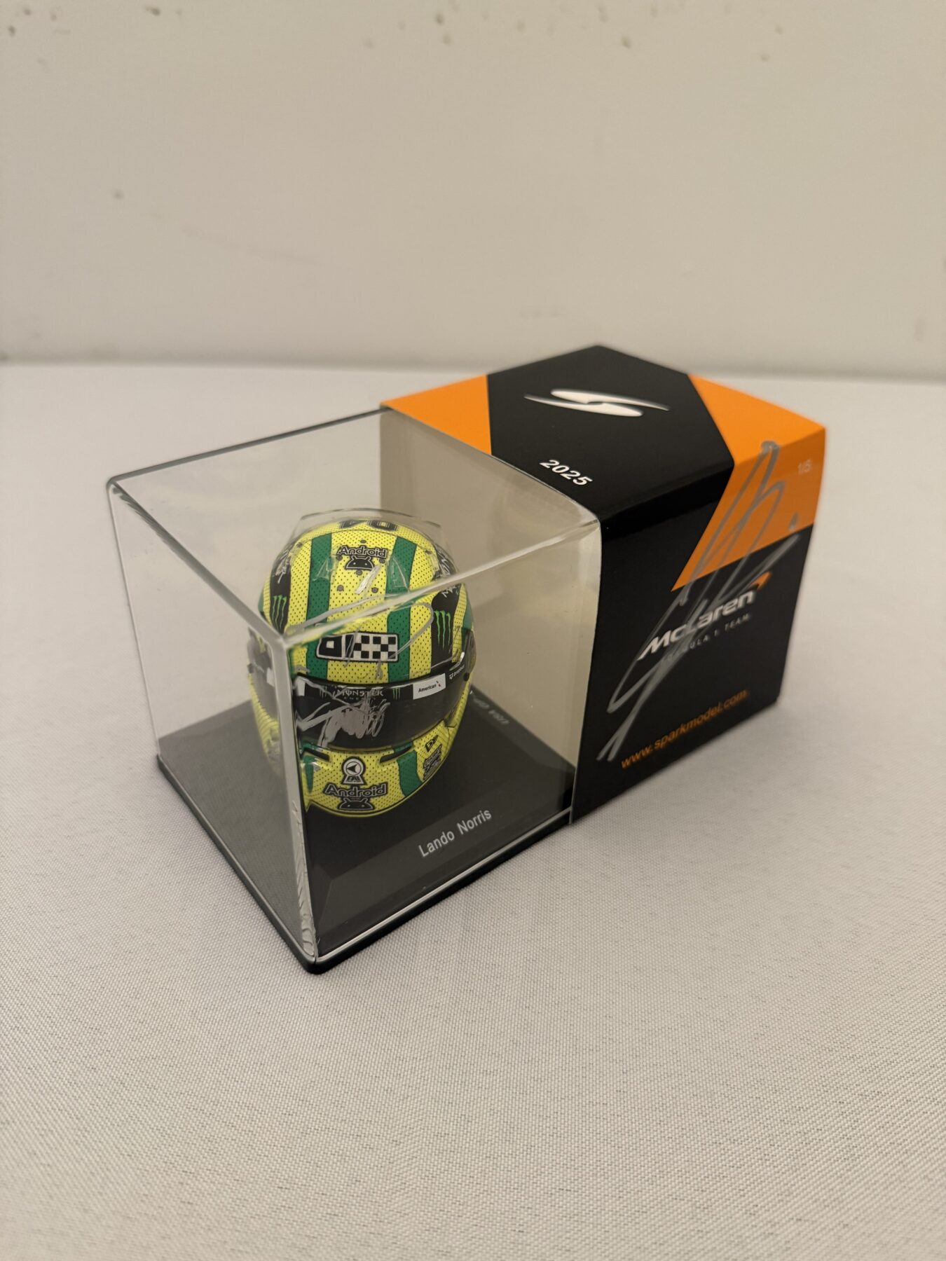 Lando Norris 1/5 Scale Bell helmet-US Grand Prix -Signed twice