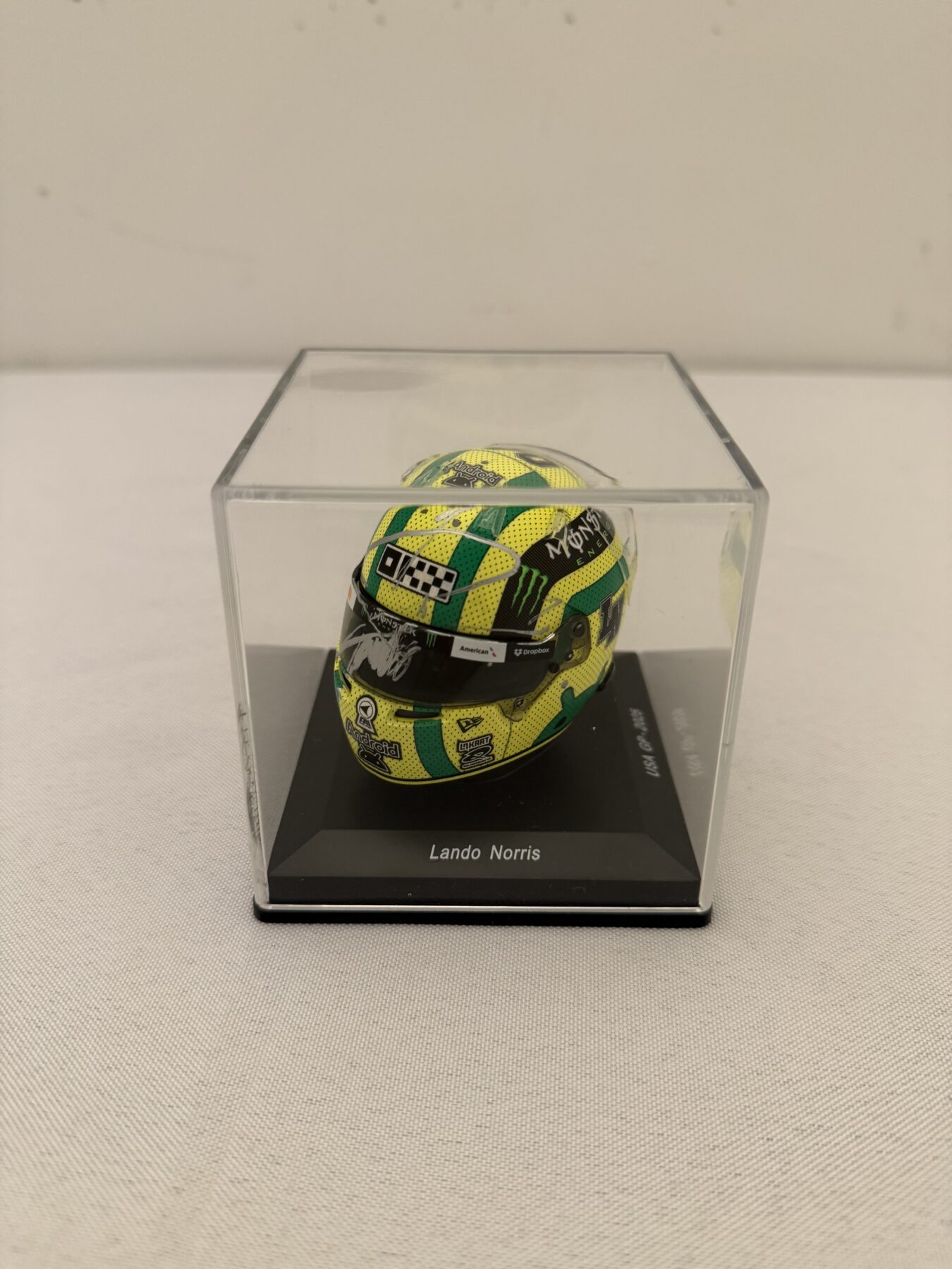 Lando Norris 1/5 Scale Bell helmet-US Grand Prix -Signed twice - Image 3
