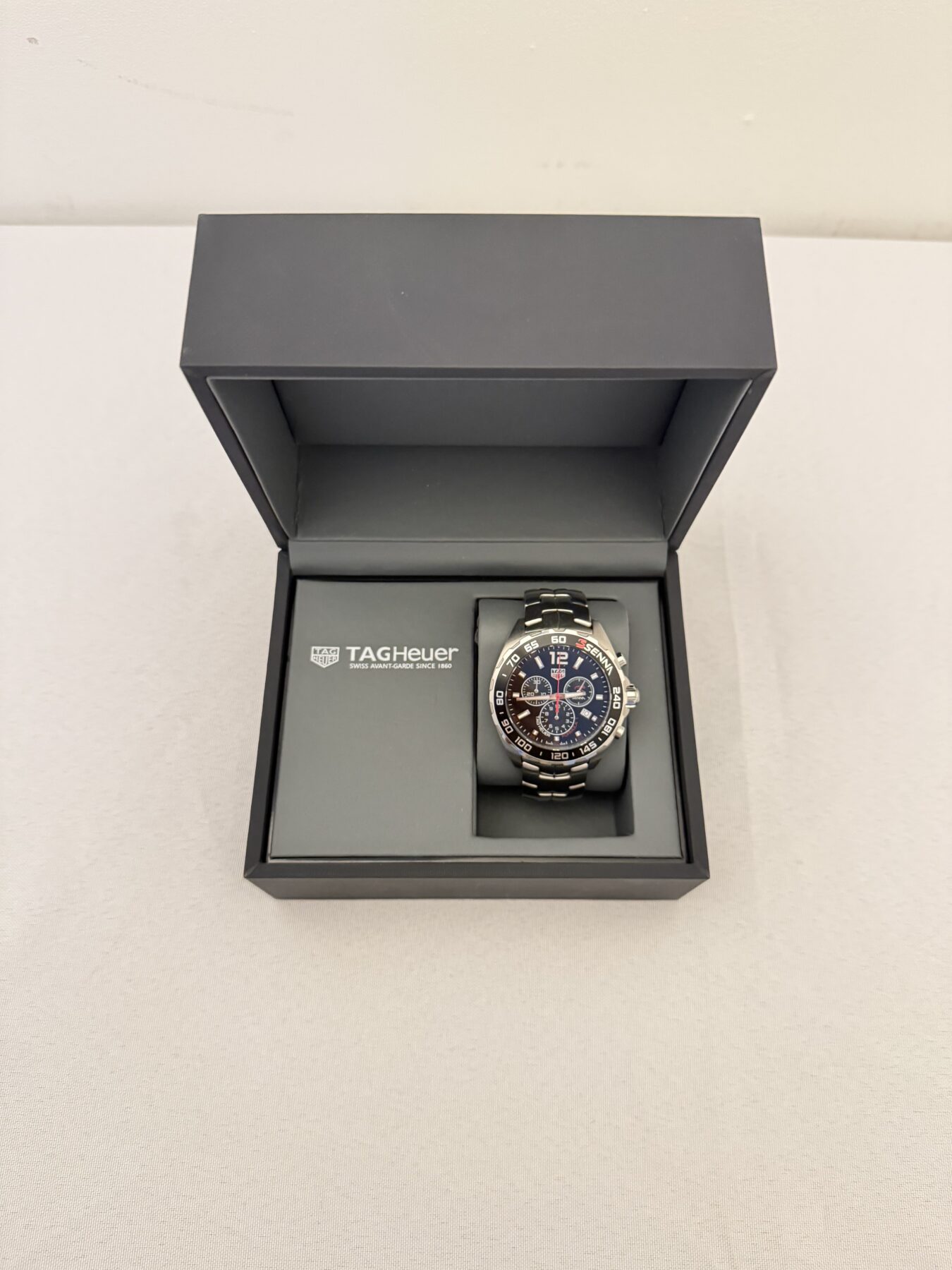 Tag Heuer- Men’s- Formula 1-Ayrton Senna Edition 43mm Quartz Chronograph CAZ1015 - Image 17