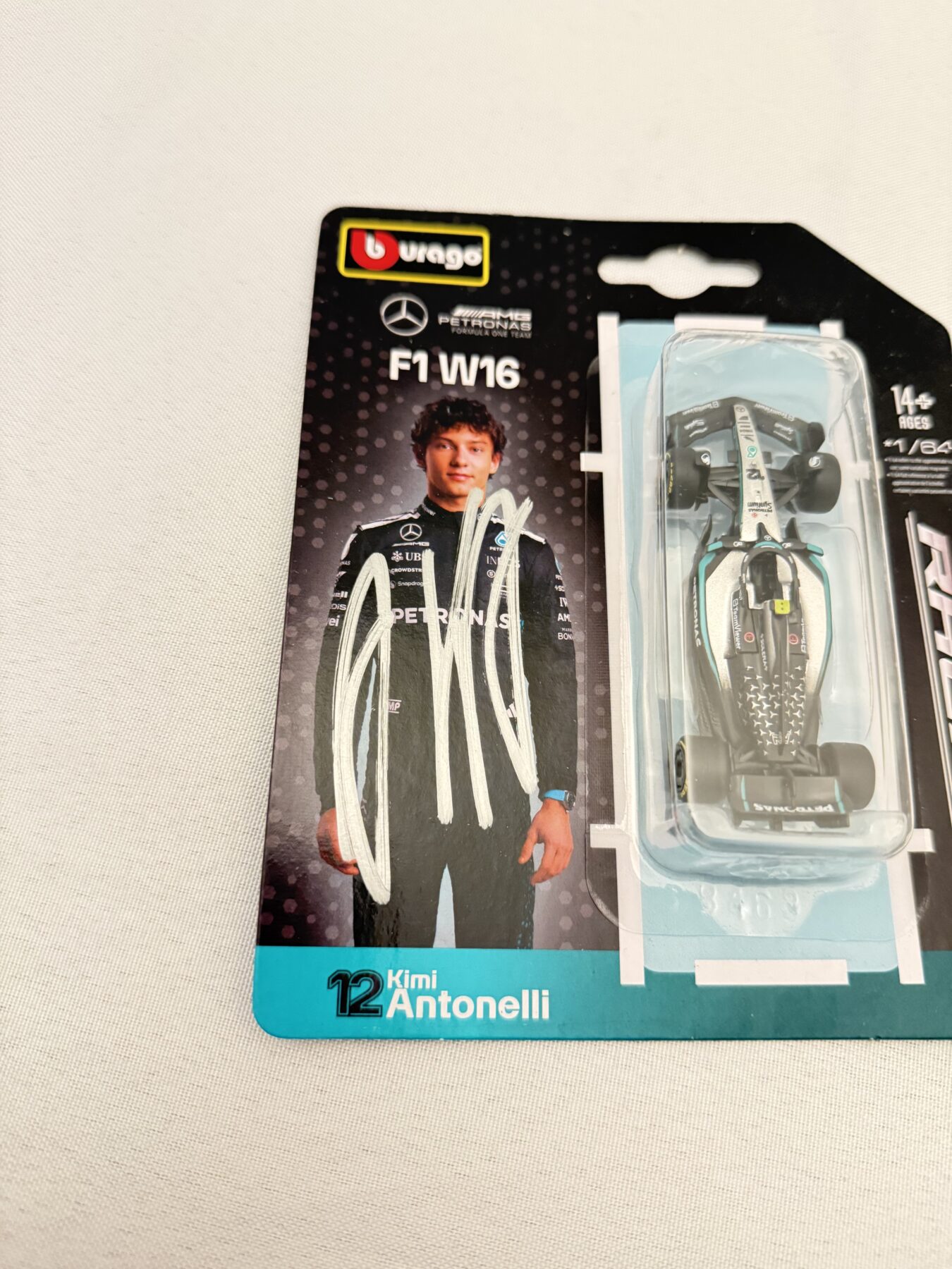 Kimi Antonelli Mercedes Model-Signed-2026