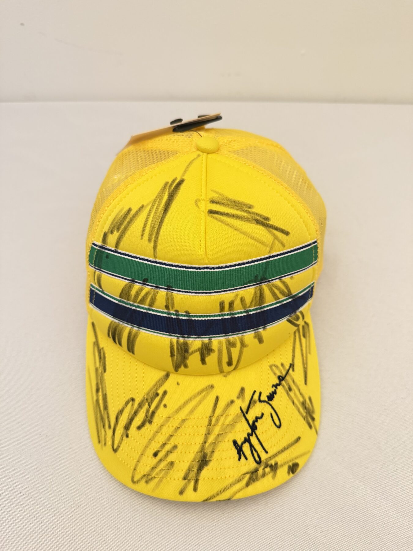 Ayrton Senna Brazil cap -Multi Signed - Image 7