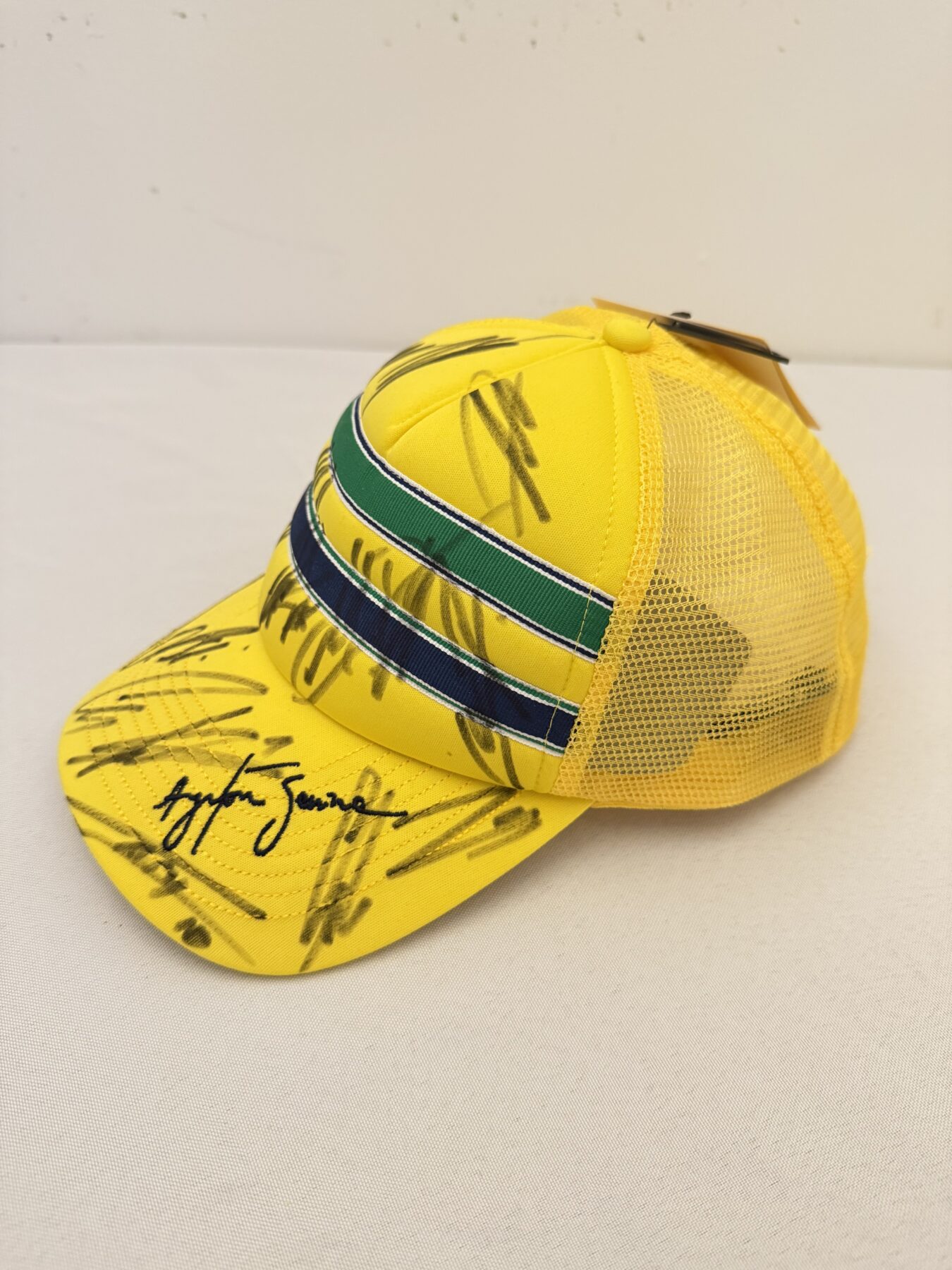 Ayrton Senna Brazil cap -Multi Signed - Image 8