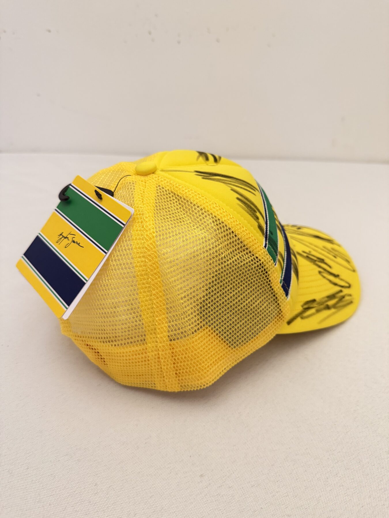 Ayrton Senna Brazil cap -Multi Signed - Image 14