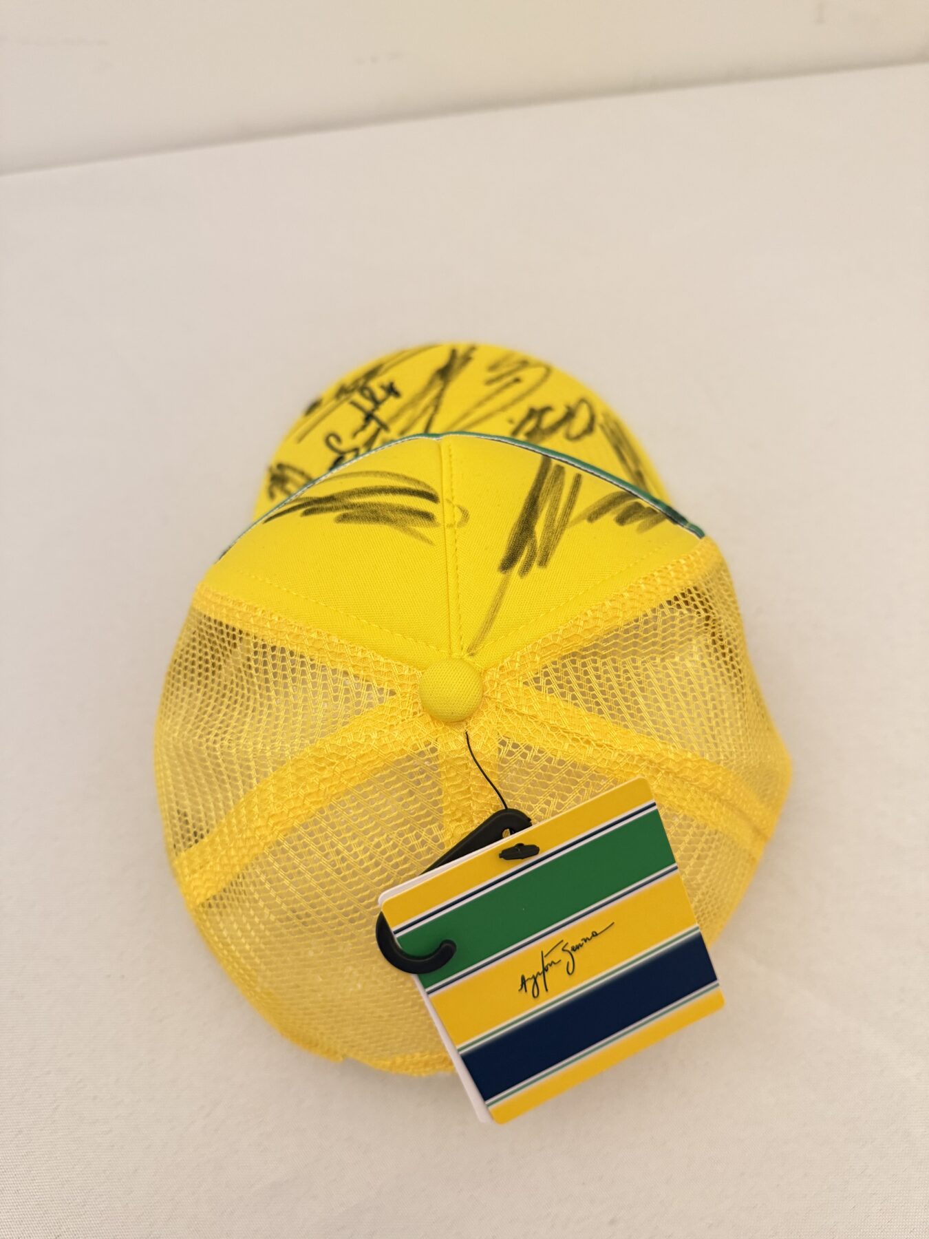 Ayrton Senna Brazil cap -Multi Signed - Image 12