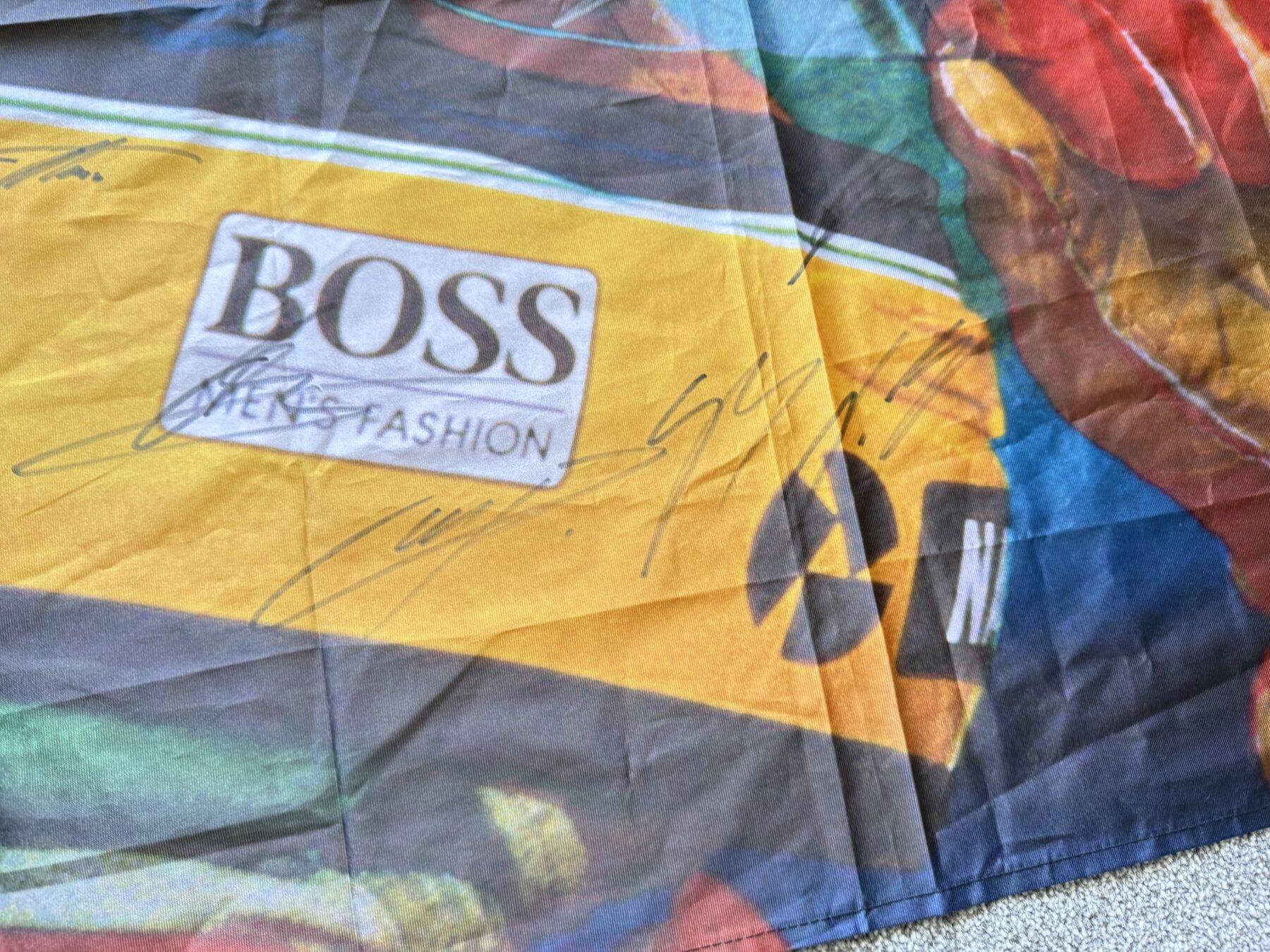 Ayrton Senna-Multi Signed Flag - Image 15