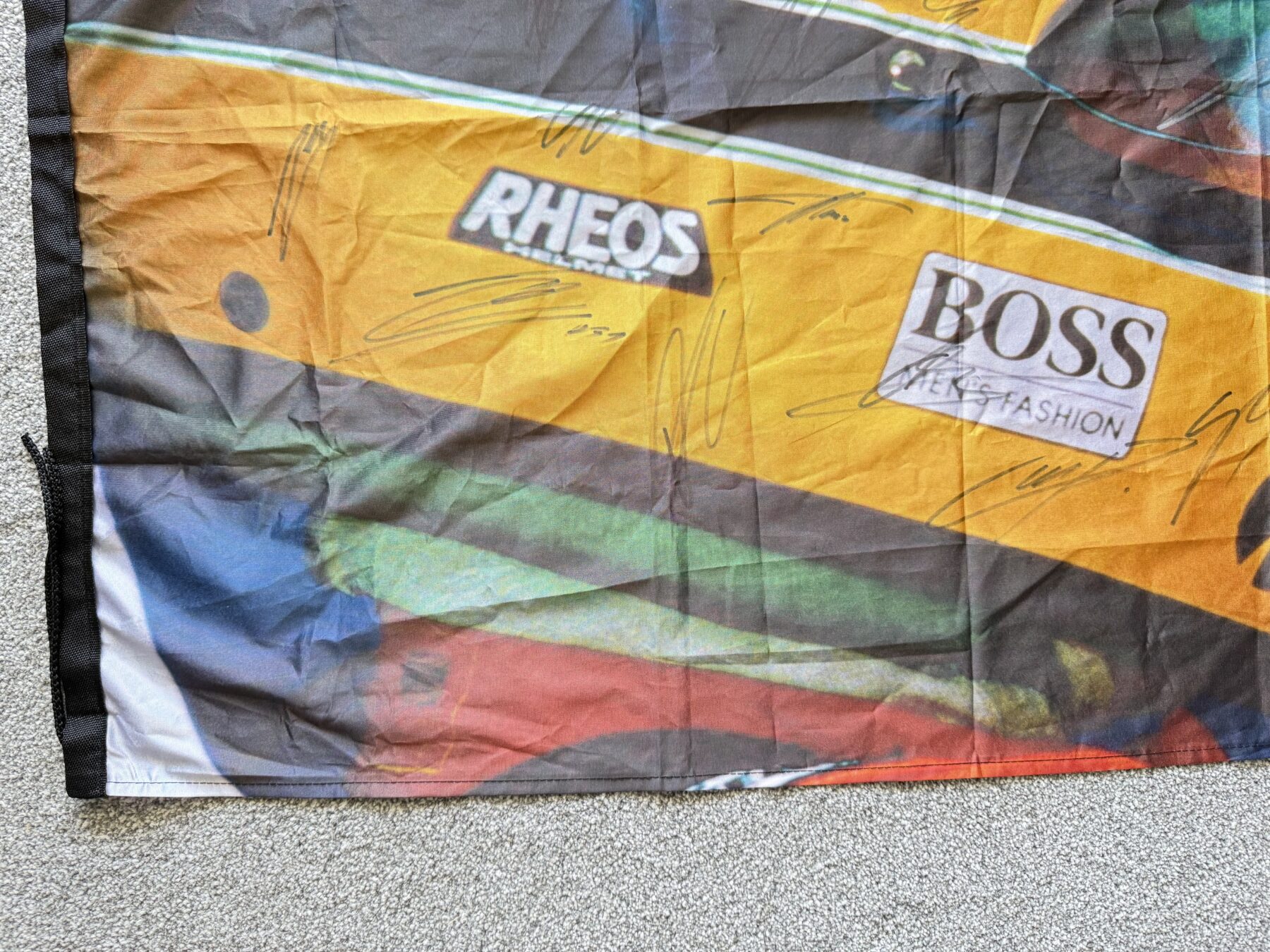 Ayrton Senna-Multi Signed Flag - Image 6