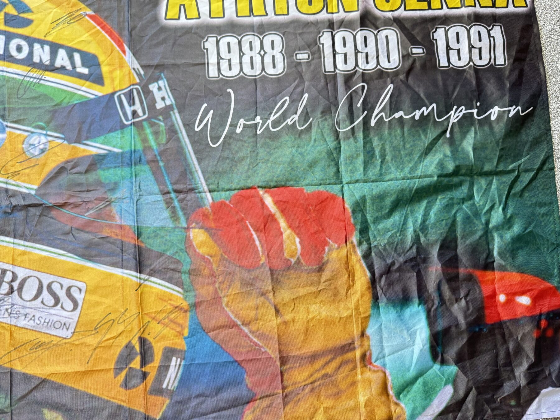 Ayrton Senna-Multi Signed Flag - Image 20