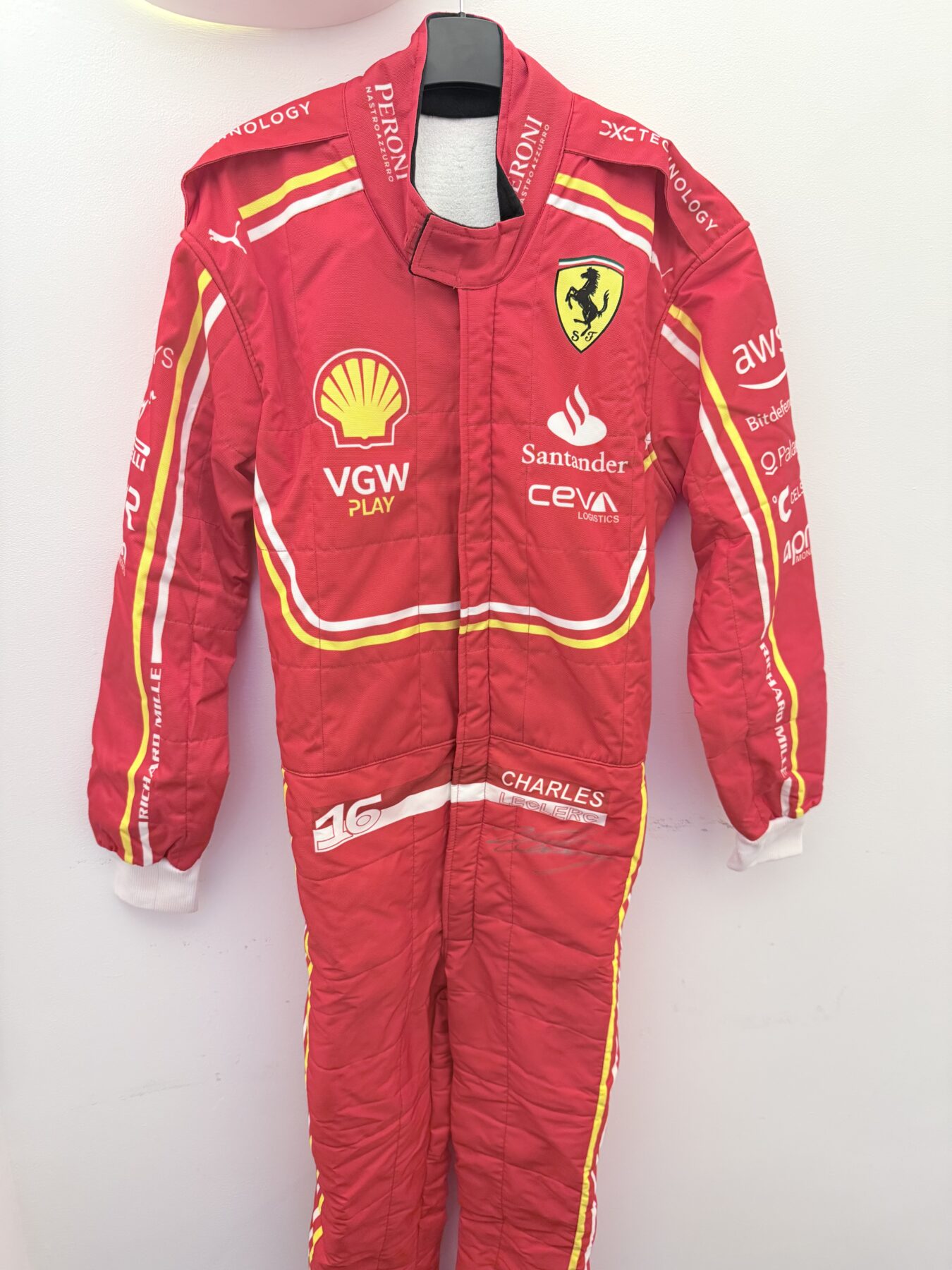Charles Leclerc 2025-Signed suit