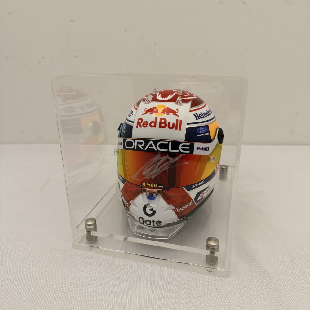 Max Verstappen 2026-Schuberth 1/2 Scale Helmet-Signed on the Visor
