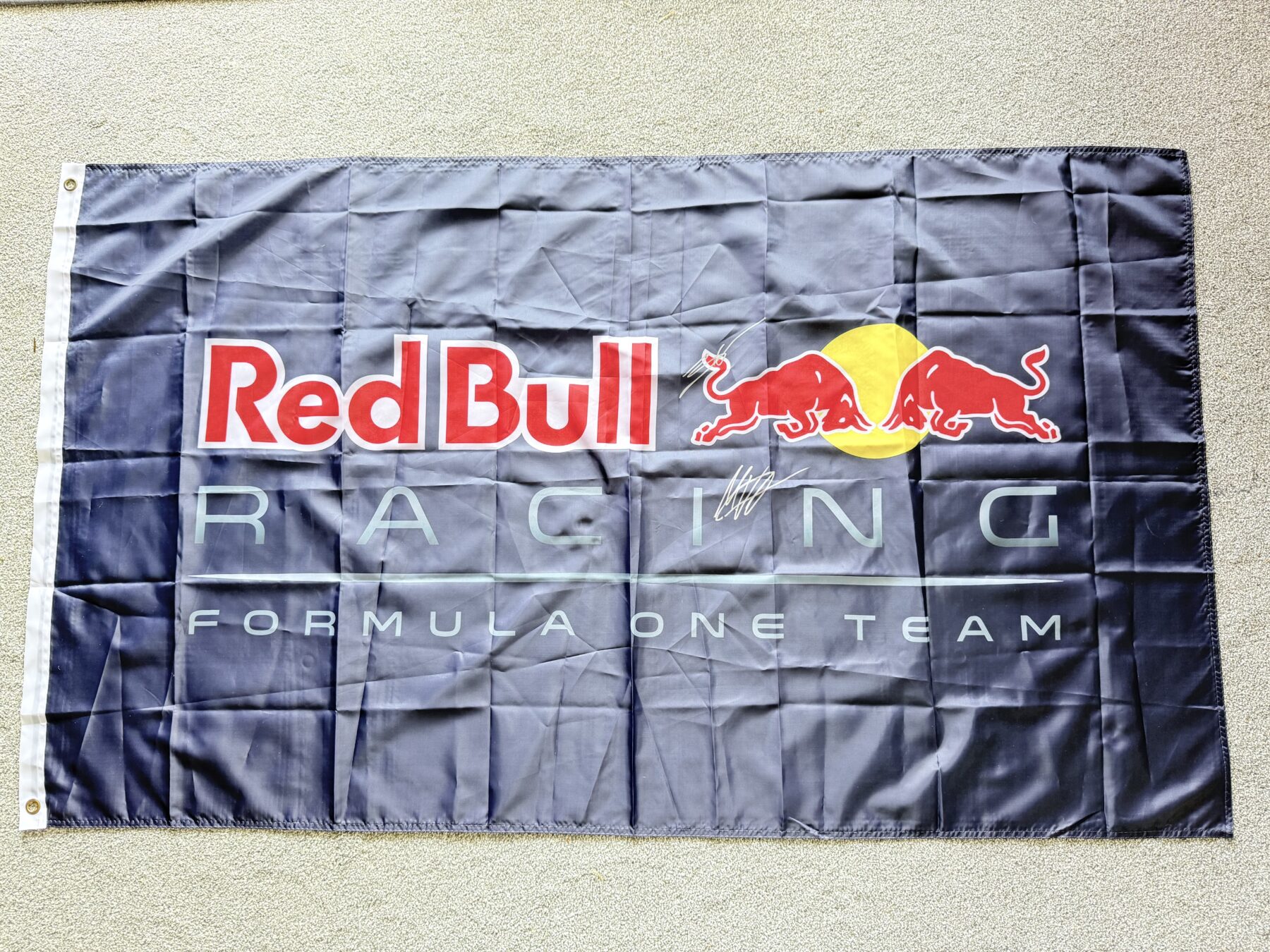 2026-Max Verstappen & Isack Hadjar Signed Flag - Image 3
