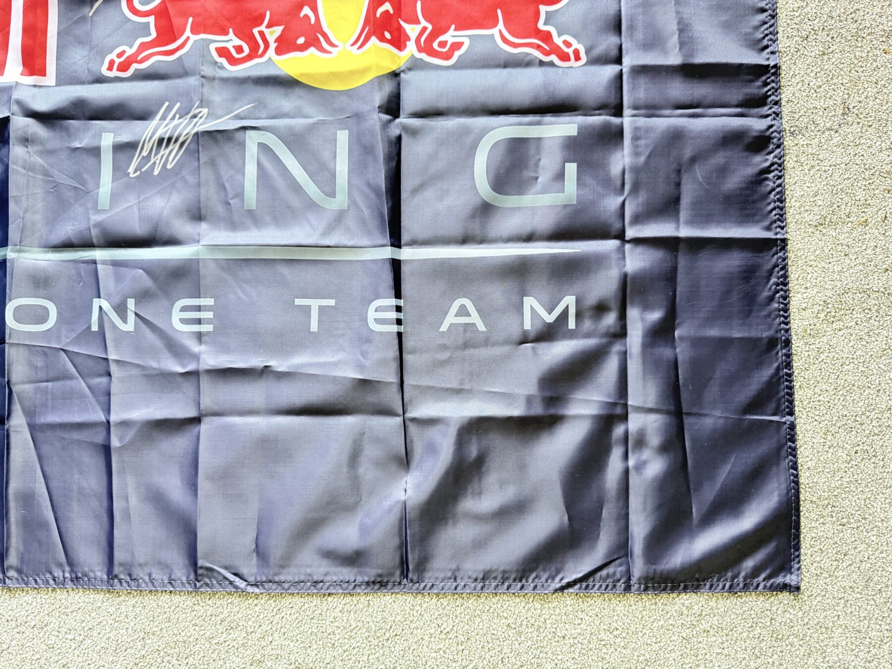 2026-Max Verstappen & Isack Hadjar Signed Flag - Image 4