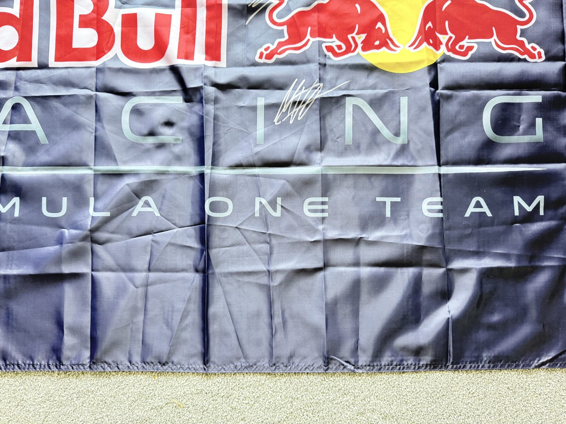 2026-Max Verstappen & Isack Hadjar Signed Flag - Image 5