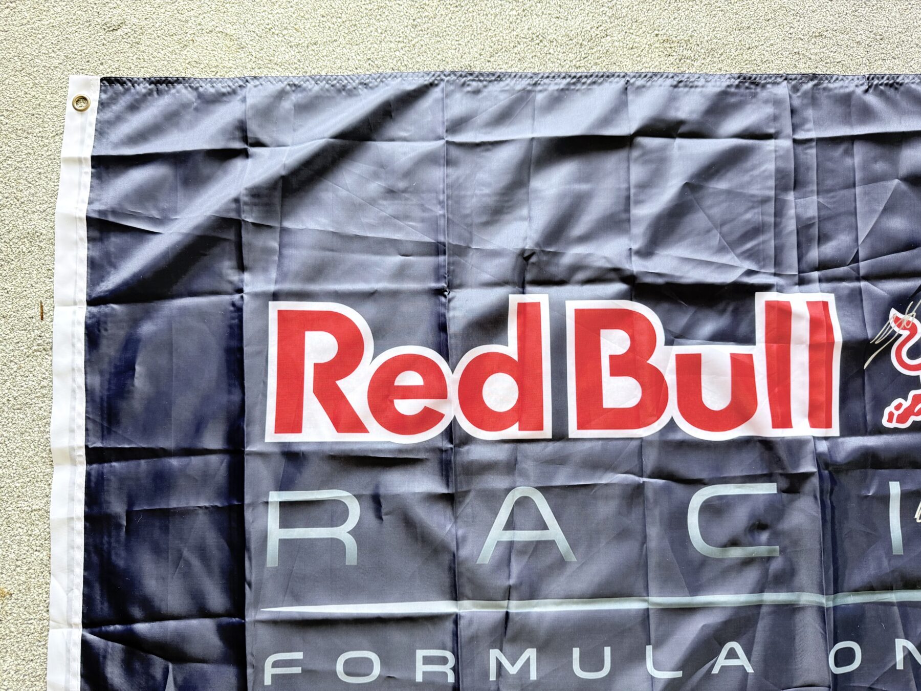 2026-Max Verstappen & Isack Hadjar Signed Flag - Image 7