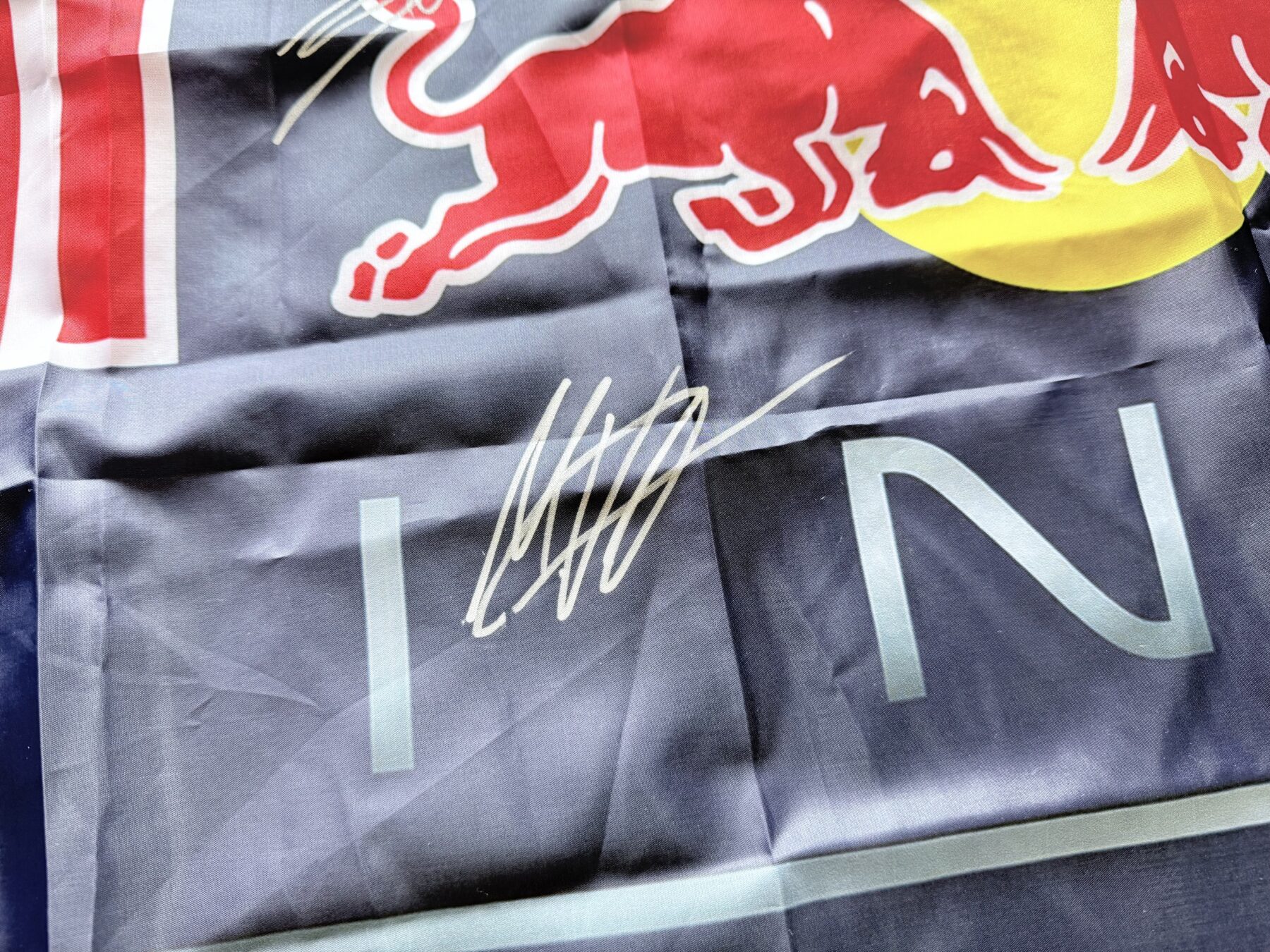 2026-Max Verstappen & Isack Hadjar Signed Flag - Image 14