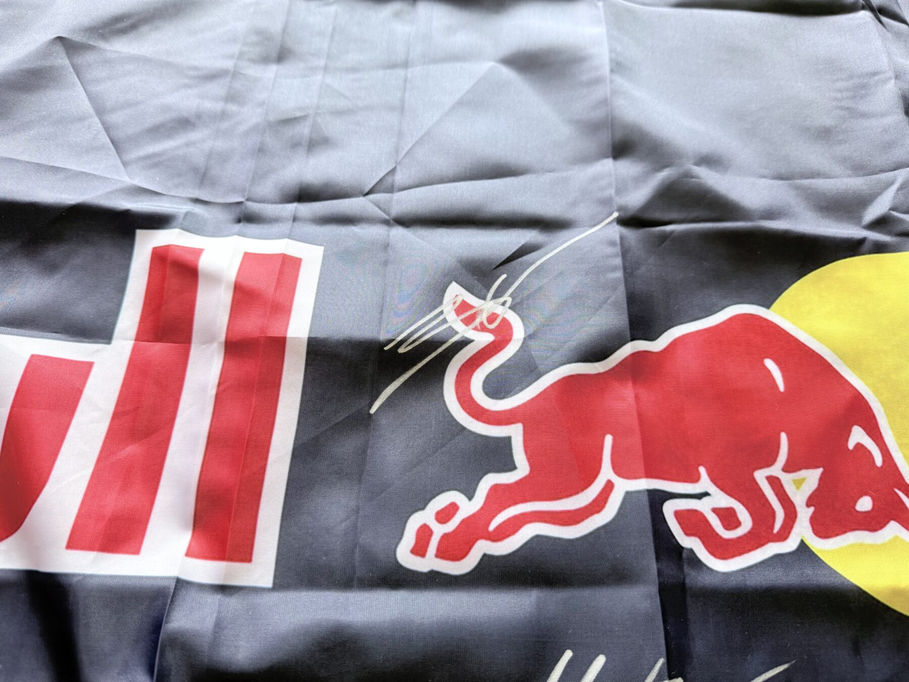 2026-Max Verstappen & Isack Hadjar Signed Flag - Image 13