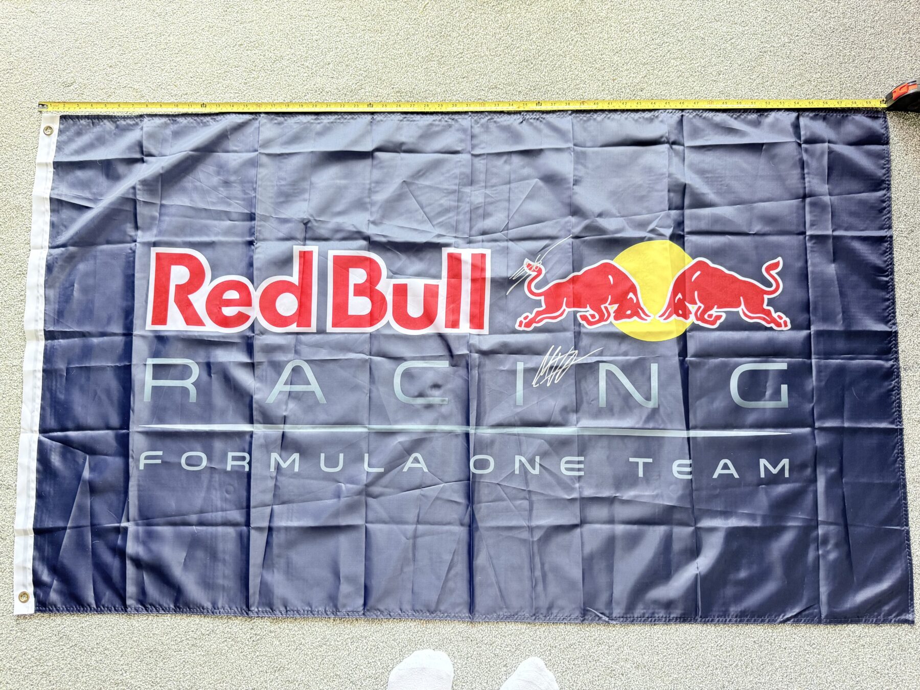 2026-Max Verstappen & Isack Hadjar Signed Flag - Image 11