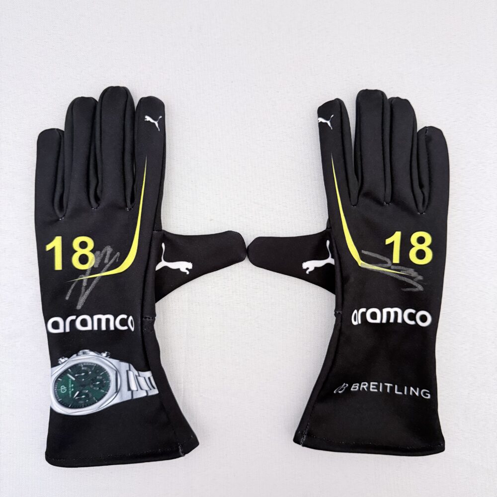 Lance Stroll Signed gloves
