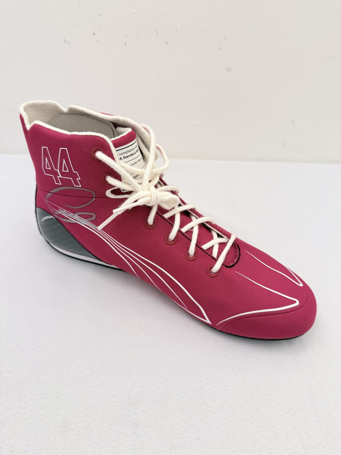 Lewis Hamilton Signed Ferrari Official Boots - Image 9