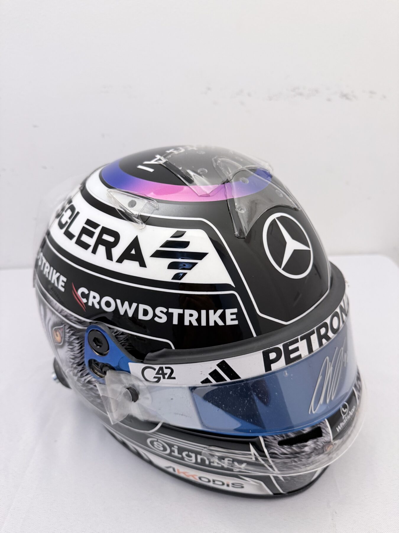 Kimi Antonelli-Japanese Grand Prix-2026 Helmet-Suit,cap and Balaclava Signed by Kimi on a Race used 2026 Bell Visor - Image 13
