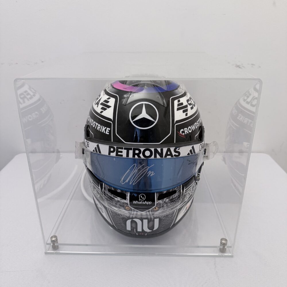 Kimi Antonelli-Japanese Grand Prix-2026 Helmet-Suit,cap and Balaclava Signed by Kimi on a Race used 2026 Bell Visor