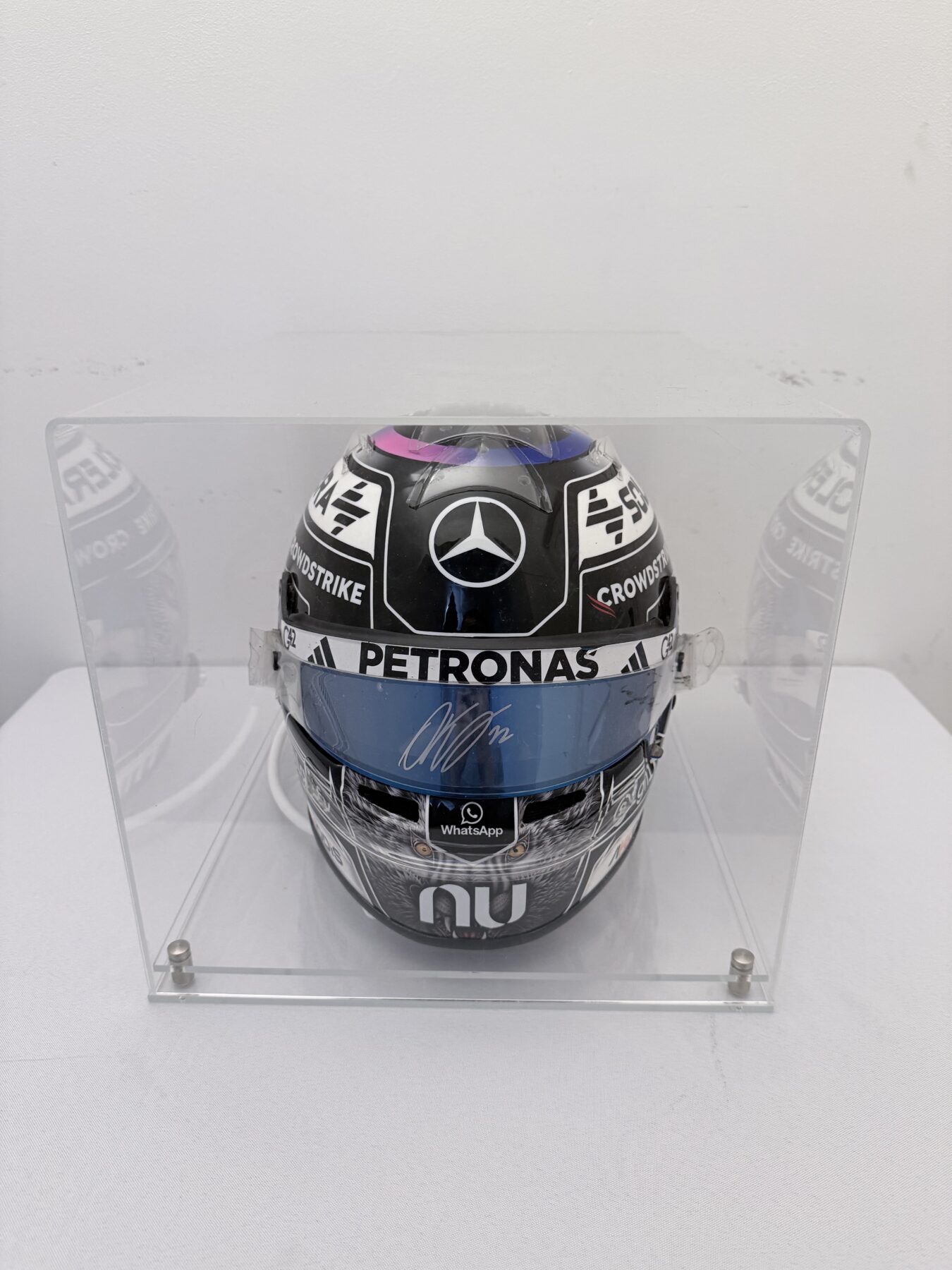 Kimi Antonelli-Japanese Grand Prix-2026 Helmet-Suit,cap and Balaclava Signed by Kimi on a Race used 2026 Bell Visor