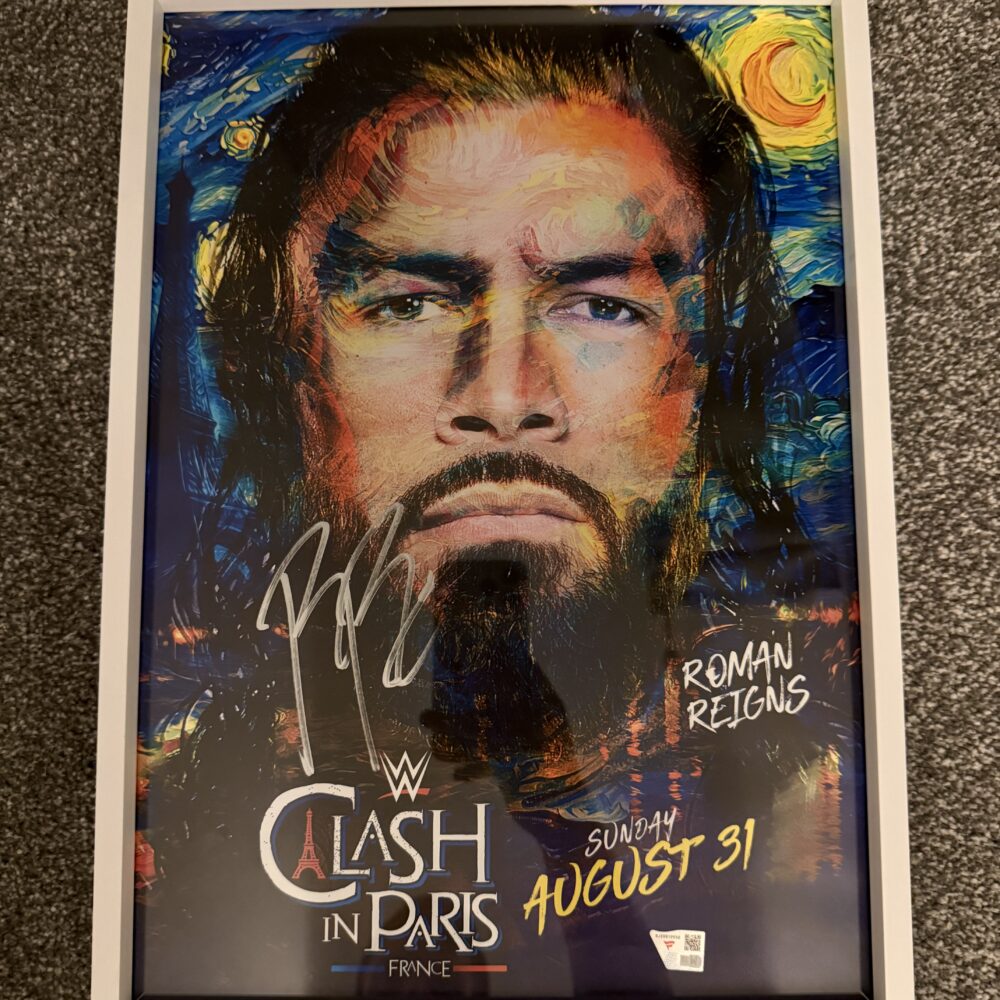 Roman Reigns Signed Poster